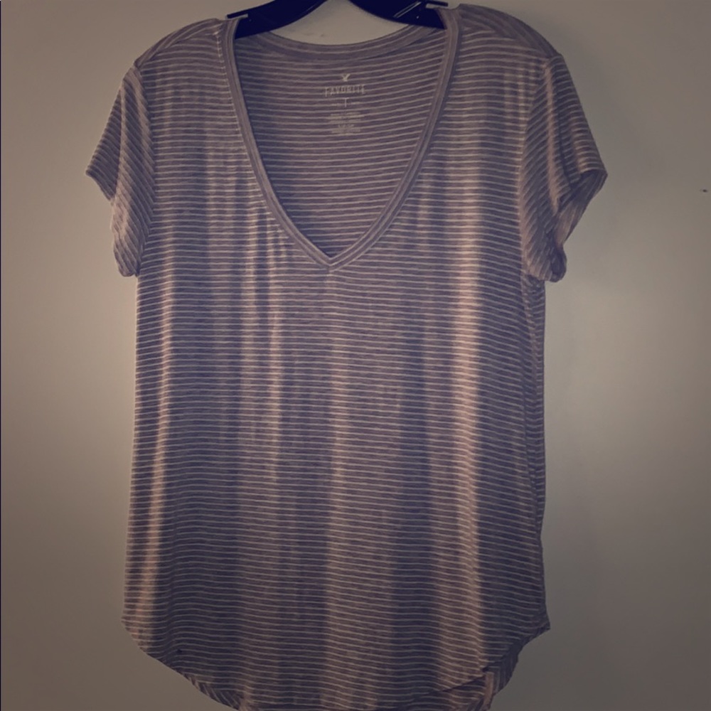 American eagle striped tee